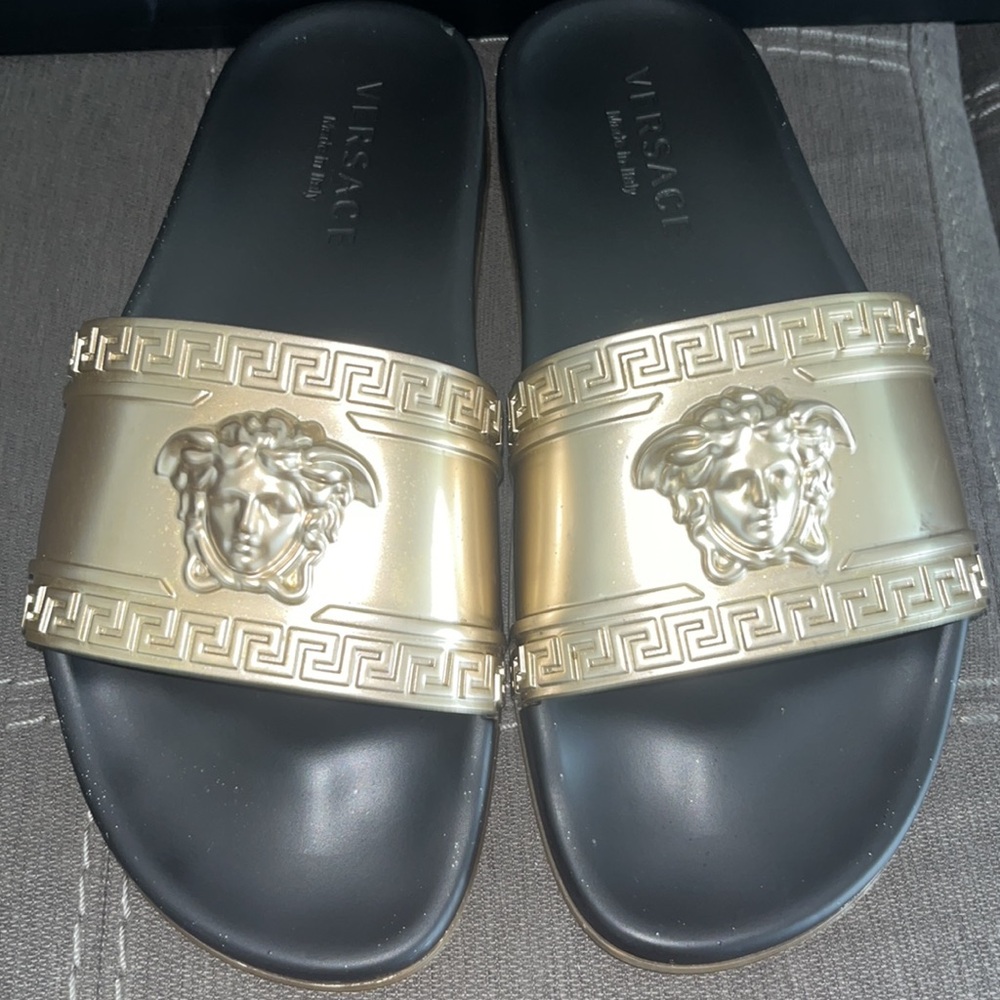 Versace Palazzo Medusa-plaque Slides